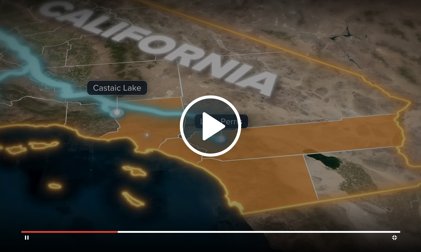 3D Map of California linked to new video from Wendover Productions